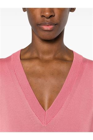 Pink cotton sweater SEMI COUTURE | Y4SA05G240